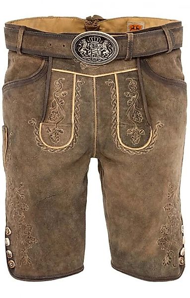 Maddox Trachtenlederhose Horn-stein-Antik Gürtel mit altsilberner günstig online kaufen