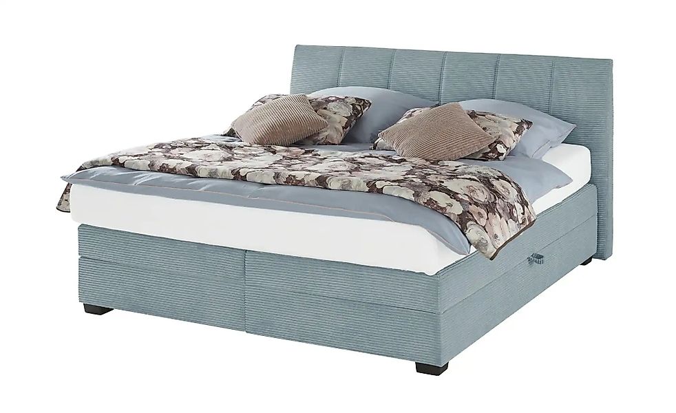 vanDoorn Boxspringbett  Chiara 2.0 ¦ blau ¦ Maße (cm): B: 212 H: 107 Betten günstig online kaufen
