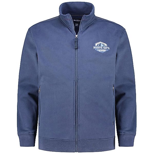 North Sweatjacke aus Baumwollmischung Farbe dunkelblau Größe: 3XL günstig online kaufen