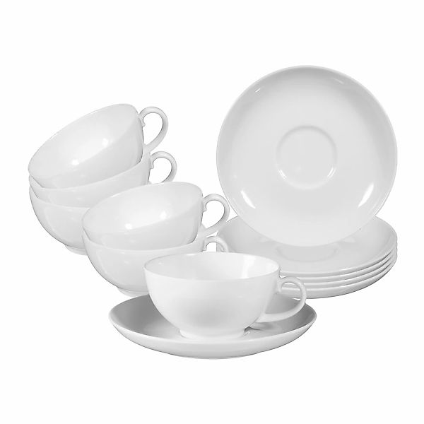 Seltmann Weiden Tasse "Teetassen mit Untertassen Rondo/Liane 0,2l 6er Set w günstig online kaufen