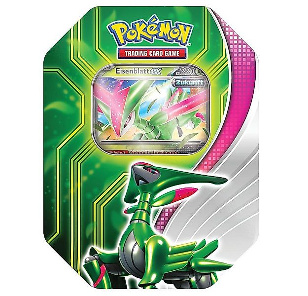 POKÉMON Sammelkarte Tin Box Eisenblatt Pokemon Sammel-Karten Kollektion deu günstig online kaufen