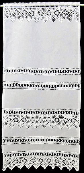 HOSSNER - ART OF HOME DECO Scheibengardine »Spitzingsee« Stangendurchzug 1 günstig online kaufen