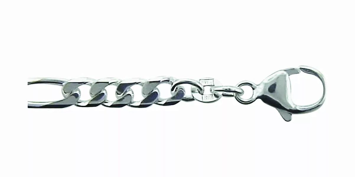 Adelia´s Silberarmband "925 Silber Figaro Armband 19 cm Ø 4,4 mm", Silbersc günstig online kaufen