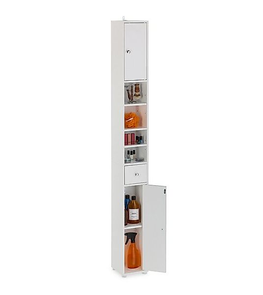 relaxdays Hochschrank Hoher Badezimmerschrank 2 Türen (1-St) günstig online kaufen