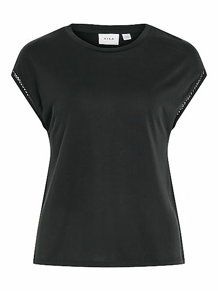 Vila Kurzarmshirt "VIMODALA C/S O-NECK DETAIL TOP - NOOS" günstig online kaufen