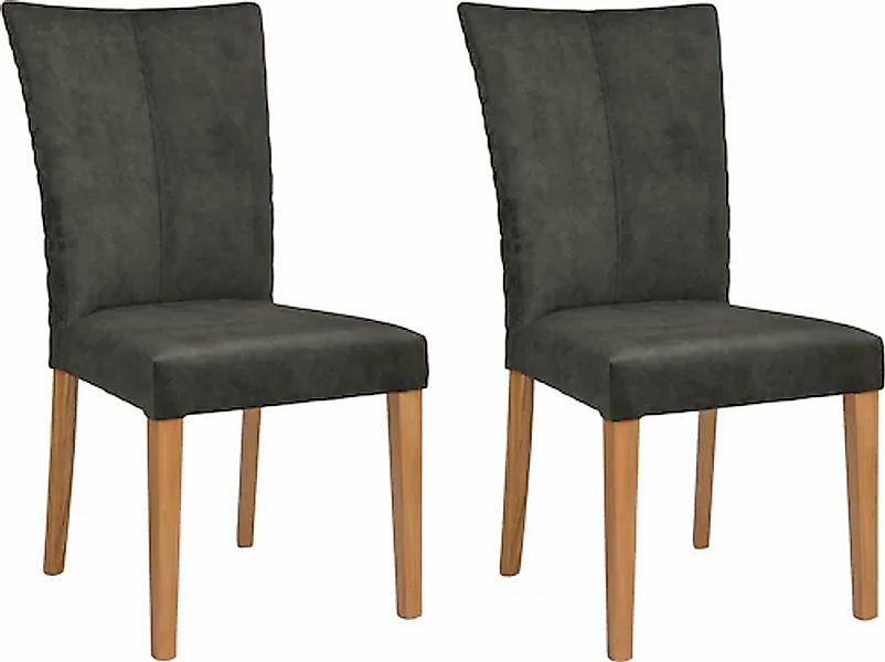 Leonique Esszimmerstuhl »Vence« (Set) 2 Stk.mit Rautensteppung in der Rücke günstig online kaufen