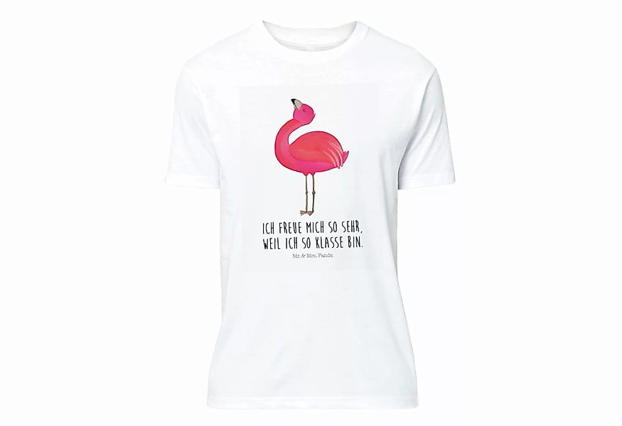 Mr. & Mrs. Panda T-Shirt Flamingo stolz - Weiß - Geschenk, Party, Freude, J günstig online kaufen