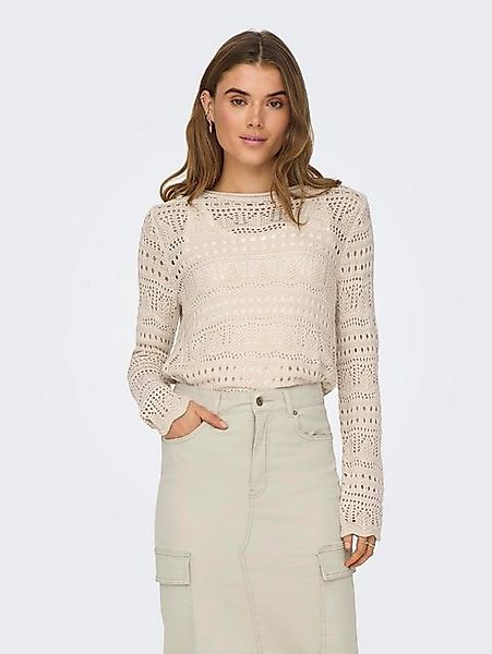 JACQUELINE de YONG Strickpullover Legerer Feinstrick Weiches Vintage Strick günstig online kaufen