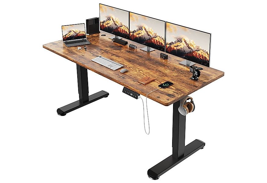 HOMALL Schreibtisch Höhenverstellbarer Elektrisch Schreibtisch, Vierteilige günstig online kaufen