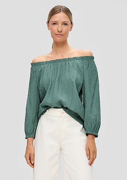 s.Oliver Kurzarmbluse Bluse Off-Shoulder-Bluse aus Viskosemix günstig online kaufen
