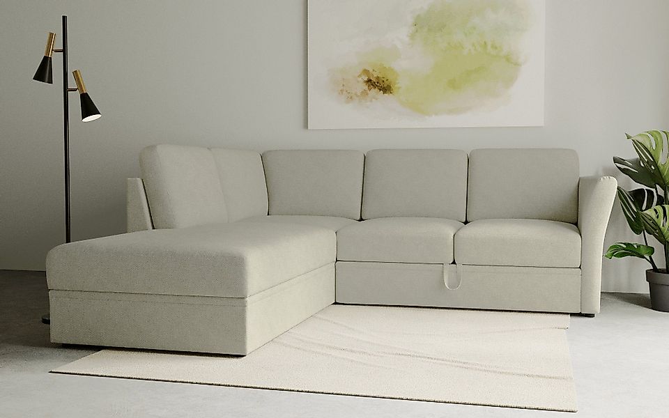 Home affaire Ecksofa Lavars, L-Form, Schlafsofa, günstig online kaufen