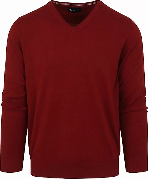 Suitable Pullover Vini V-Ausschnitt Rot - Größe L günstig online kaufen
