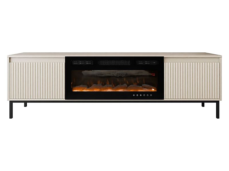 MIRJAN24 TV-Schrank Ozmi 2K EF mit Kamin (mit zwei Kleppen) Realistische LE günstig online kaufen