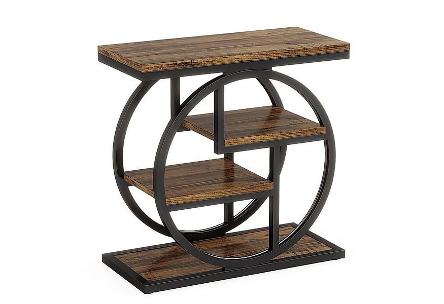 Tribesigns Beistelltisch 4-stöckiger schmaler Beistelltisch mit Aufbewahrun günstig online kaufen