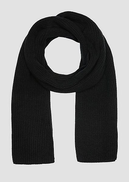s.Oliver Schal Tuch, Schal aus Baumwolle mit Rippstruktur günstig online kaufen