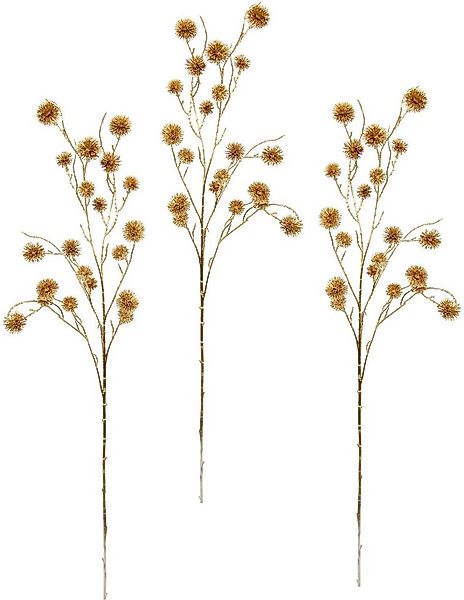 Kunstblume Distel, I.GE.A., Höhe 100 cm, Künstlicher Mini Distelzweig, gold günstig online kaufen