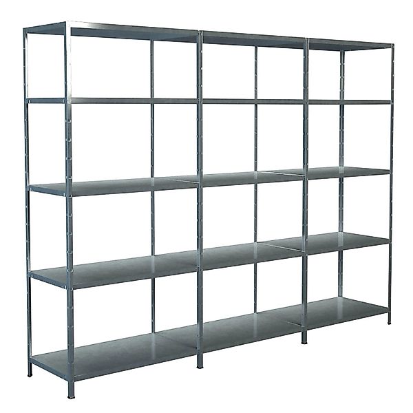 Schulte Steck-Grund- und 2 x Anbauregale 200 cm x 340 cm x 50 cm Verzinkt günstig online kaufen