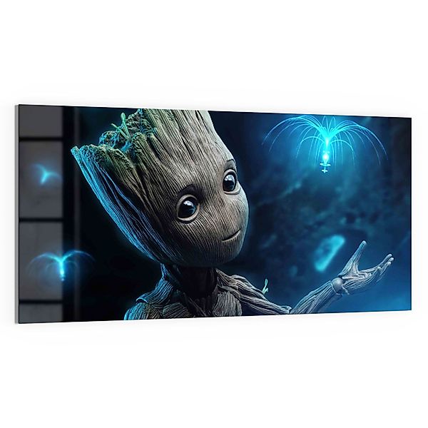DEQORI Glasbild 'Niedlicher Baby Groot', 'Niedlicher günstig online kaufen