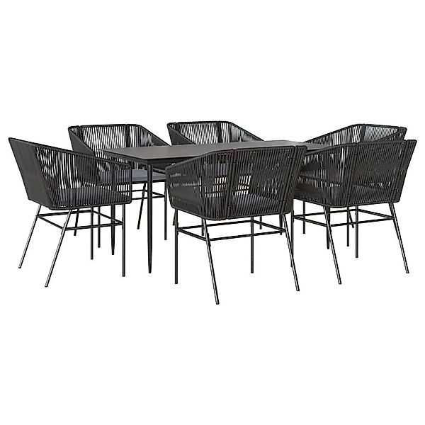vidaXL Garten-Essgruppe 7-tlg. Garten-Essgruppe mit Kissen günstig online kaufen