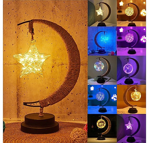 Sunicol LED Dekolicht LED Ramadan Lichter Mondlampe, Hängende Nachtlicht, E günstig online kaufen
