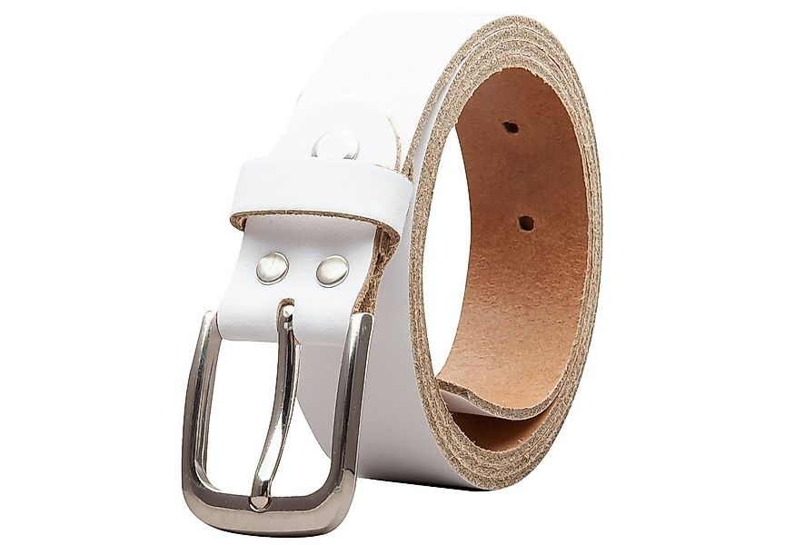 COLOGNEBELT Ledergürtel OM317-SL-Weiss MADE IN GERMANY, Weiss Kürzbar, 100 günstig online kaufen
