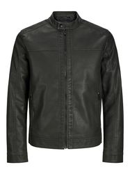 Jack & Jones Lederimitatjacke "JJEWARNER WASHED PU JACKET NOOS" ohne Kapuze günstig online kaufen
