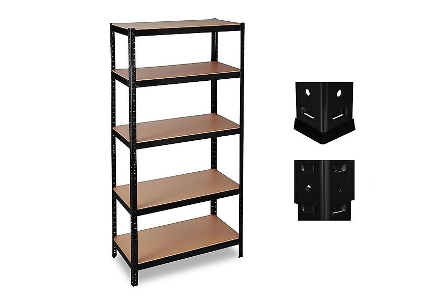 relaxdays Schwerlastregal 180x90x60 in Schwarz günstig online kaufen