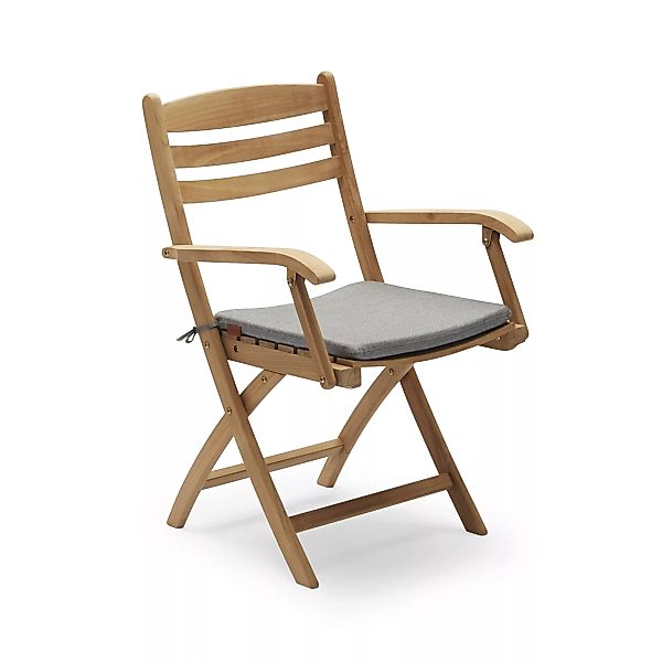Skagerak - Sitzkissen für Selandia Armlehnstuhl - asche/LxBxH 42x42x3cm günstig online kaufen