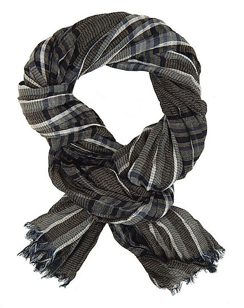 Ella Jonte Modeschal, leichter Herrenschal gestreift Baumwolle Viskose günstig online kaufen