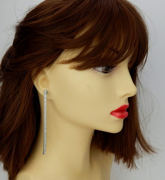 Ella Jonte Paar Ohrclips, lange Strass günstig online kaufen