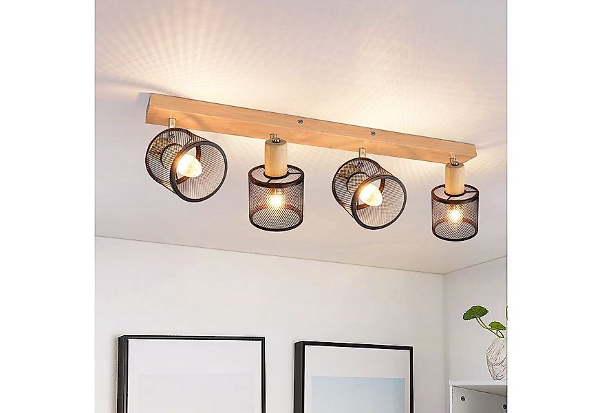 ZMH Deckenstrahler 4 Flammig E14 Schwarz/Weiß Modern Wohnzimmerlampe Max.25 günstig online kaufen