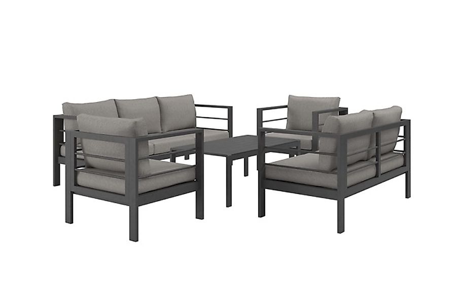 KONIFERA Gartenlounge-Set »»New Jersey«« Set, 1x 3er Sofa, 1x 2er Sofa, 2 S günstig online kaufen