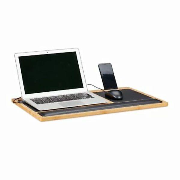 relaxdays Laptoptisch Bambus natur günstig online kaufen