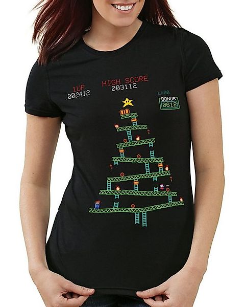 style3 T-Shirt Kong Weihnachten xmas weihnachtsbaum donkey gamer nintendo günstig online kaufen