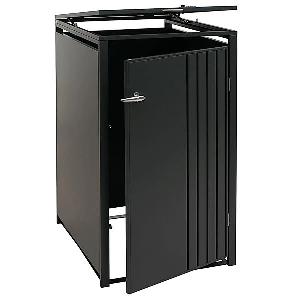Proregal 1er-Mülltonnenverkleidung Mit Deckel HxBxT 122x68x84 cm Anthrazit günstig online kaufen