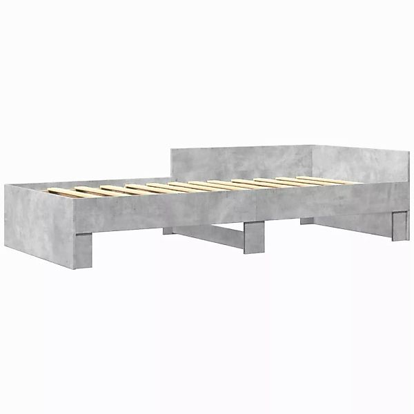 vidaXL Bett Bettgestell Betongrau 100x200 cm günstig online kaufen