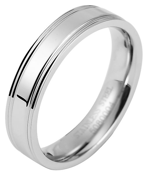 AKZENT Partnerring Shining Aura aus Edelstahl, günstig online kaufen