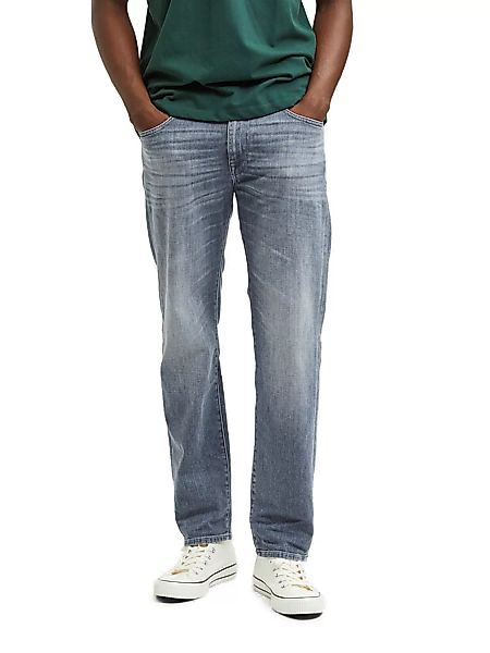 Selected Homme Herren Jeans SLH196-STRAIGHTSCOTT 22604 - Straight Fit - Gra günstig online kaufen