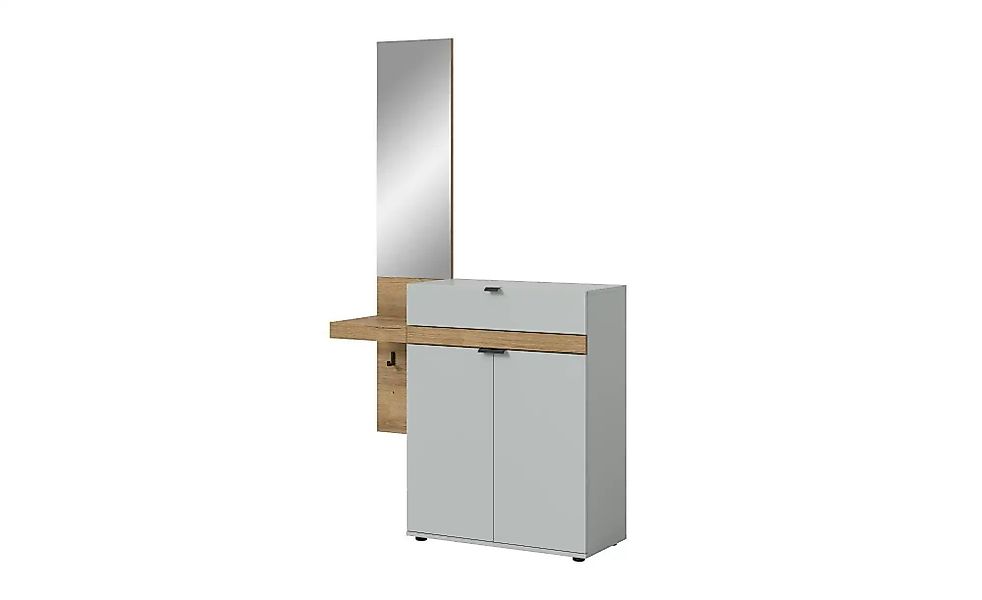Garderobenkombination   ¦ grau ¦ Maße (cm): B: 110 H: 194 Garderoben & Klei günstig online kaufen