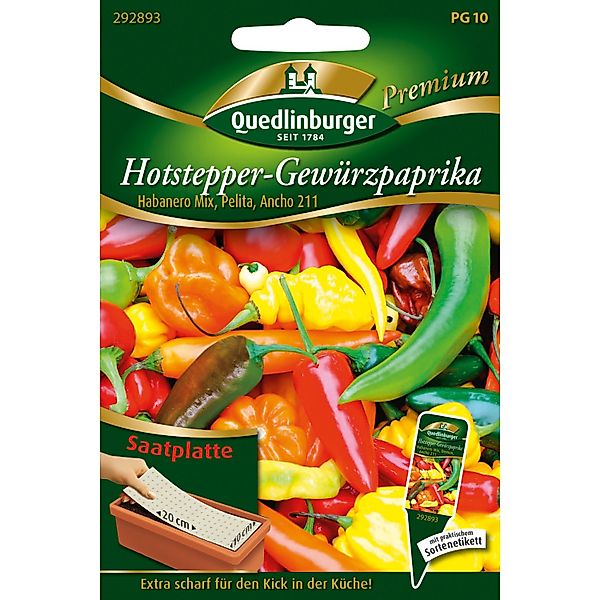 Quedlinburger Hotstepper-Gewürzpaprika Saatplatte günstig online kaufen