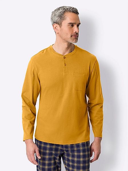 Sieh an! Schlafanzug Schlafanzug-Shirt Langarm günstig online kaufen