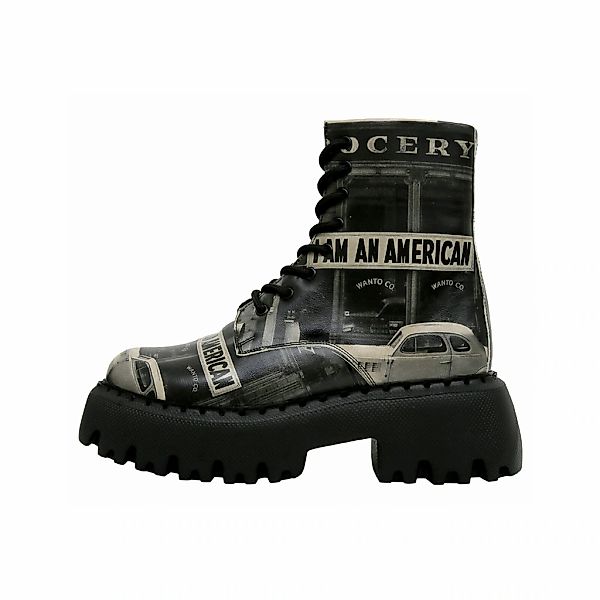 DOGO Chelseaboots "Navy I Am An American Damen Boots / Female", Vegan günstig online kaufen