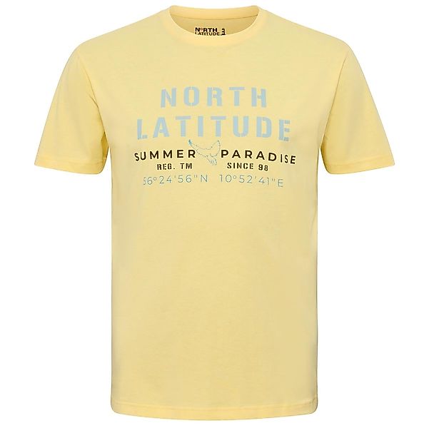North T-Shirt mit Label-Print Farbe gelb Größe: 3XL günstig online kaufen
