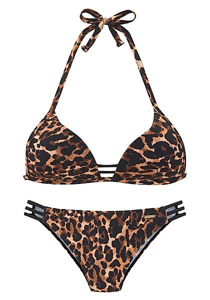 Bruno Banani Triangel-Bikini mit kontrastfarbigen Details günstig online kaufen