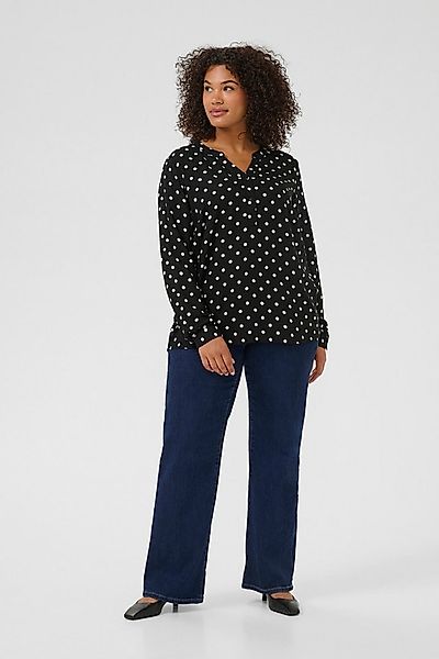 KAFFE Curve Langarmbluse Langarm-Bluse KCsida Große Größen günstig online kaufen