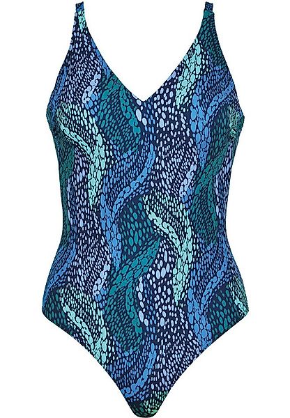 Naturana Badeanzug Aquarama V-Ausschnitt, gemustert, bequem, modisch günstig online kaufen