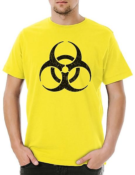 Urban Backwoods Print-Shirt Biohazard Vintage Symbol Herren T-Shirt Big Con günstig online kaufen