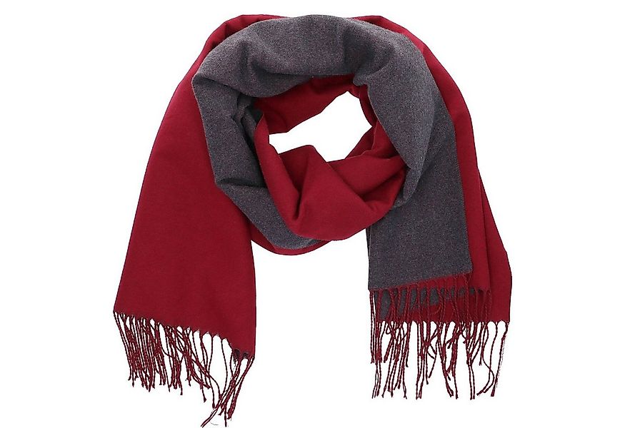 Antonio Strickschal Antonio Damen Schal soft Cashmera bordeaux/grau günstig online kaufen