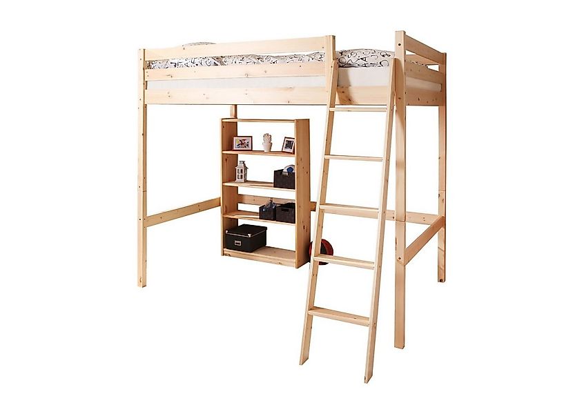 Ticaa Hochbett Hochbett Matthias 140 x 200 Kiefer Natur günstig online kaufen