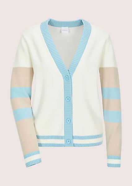 MADELEINE Strickjacke "Strickjacke Leichter Cardigan, V-Ausschnitt, Streife günstig online kaufen